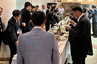 第122回月例研修会 『会津大学で検討中の「月火星箱庭構想」で目指す極限ロボット開発拠点』:研修会後 懇親会風景